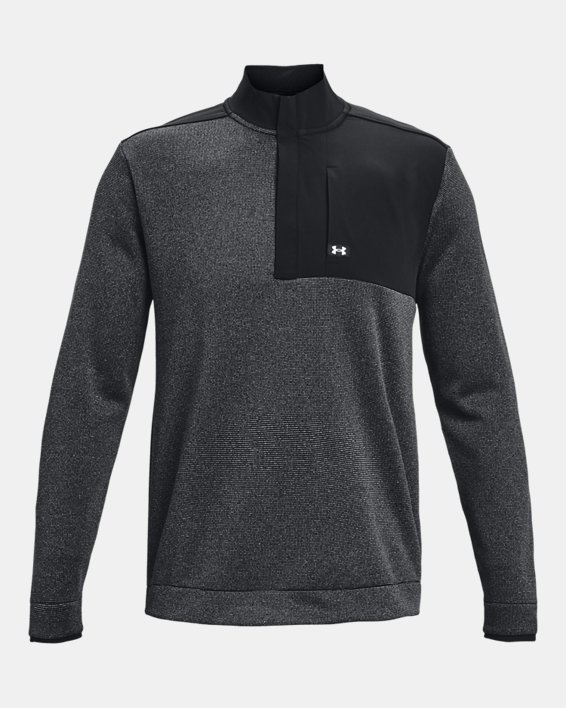 Men's UA Storm SweaterFleece ½ Zip, Black, pdpMainDesktop image number 5